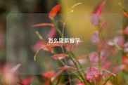 怎么贷款留学