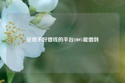 征信不好借钱的平台100%能借到