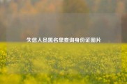 失信人员黑名单查询身份证图片